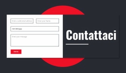 Modulo Di Contatto Manimalistico