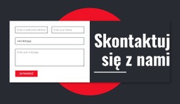 Ekskluzywna Makieta Strony Internetowej Dla Manimalistyczny Formularz Kontaktowy