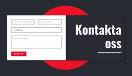 Manimalistiskt Kontaktformulär