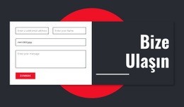 Manimalistik Iletişim Formu Için Çok Amaçlı HTML5 Şablonu