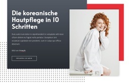 Koreanische Hautpflege – Responsive HTML5-Vorlage