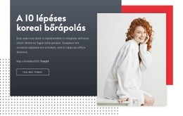 Koreai Bőrápolás HTML Sablon