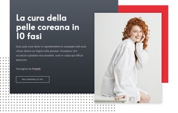 Cura Della Pelle Coreana Modello HTML