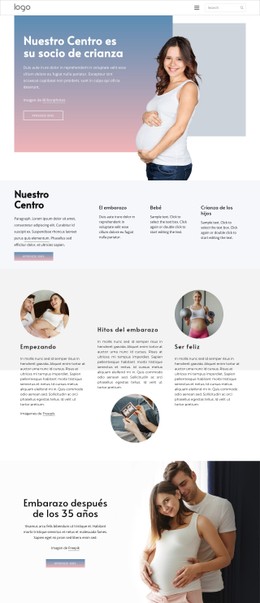 HTML5 Responsivo Para El Centro De Embarazo