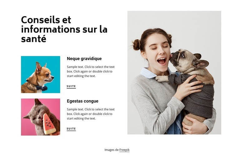 Conseils et informations d'aide Conception de site Web