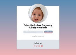 Těhotenský A Baby Newsletter Zdarma - HTML Designer