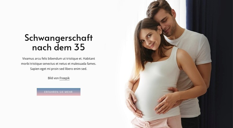 Schwangerschaft nach dem 35 HTML5-Vorlage