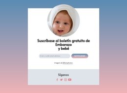 Boletín Gratuito De Embarazo Y Bebé. - HTML Designer