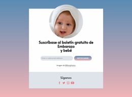 Boletín Gratuito De Embarazo Y Bebé. - Plantilla Joomla Profesional Personalizable