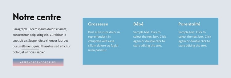 Répéteur de texte et de grille Modèle CSS