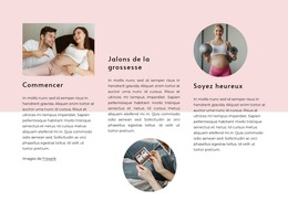 Page De Destination Pour Étapes De La Grossesse