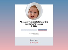 Outils Professionnels Personnalisables Pour Newsletter Grossesse Et Bébé Gratuite