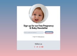 Free Pregnancy And Baby Newsletter - Easy-To-Use Html Code