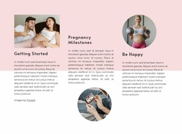 Pregnancy Milestones - HTML Page Maker