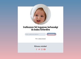 Ingyenes Terhesség És Baba Hírlevél Reszponzív Webhely