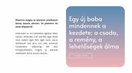 Szöveg Színátmenetes Háttéren – Reszponzív HTML5-Sablon