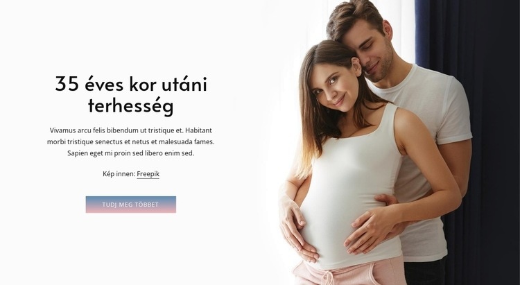 Terhesség 35 éves kor után HTML Sablon