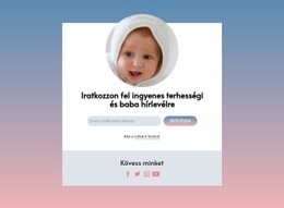 Ingyenes Terhesség És Baba Hírlevél – Személyes Webhelysablon