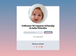 Ingyenes Terhesség És Baba Hírlevél - Ingyenes Webhelytervezés