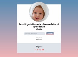 Newsletter Gratuita Per La Gravidanza E Il Bambino - HTML Designer