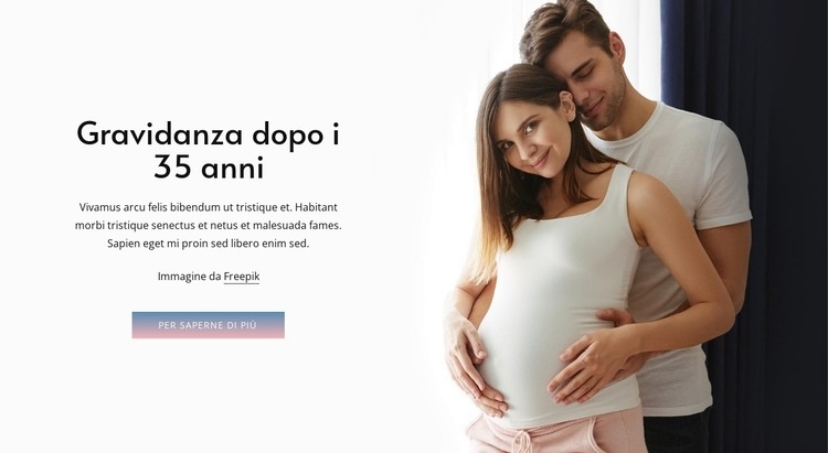 Gravidanza dopo i 35 anni Modelli di Website Builder