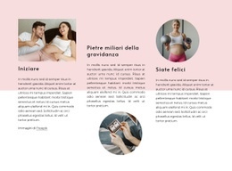 Pietre Miliari Della Gravidanza - Modello Di Sito Web Personale