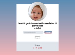 Newsletter Gratuita Per La Gravidanza E Il Bambino Sito Reattivo