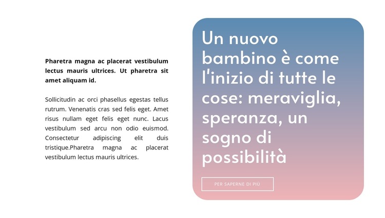 Testo su sfondo sfumato Modello di sito Web