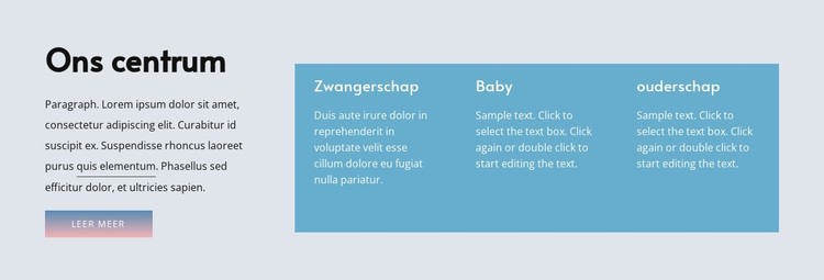 Tekst- en rasterrepeater CSS-sjabloon