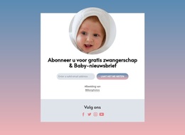 Gratis Nieuwsbrief Over Zwangerschap En Baby'S - WordPress-Sjabloon