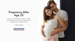 Pregnancy After Age 35 One Page Template