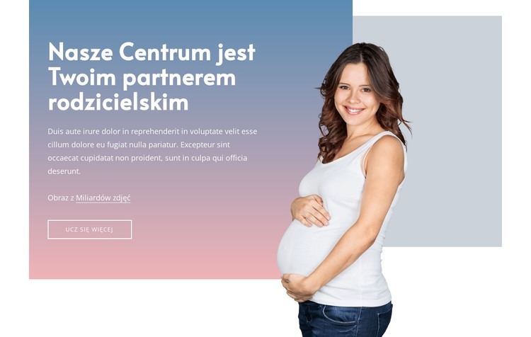 Uzyskaj pomoc w ciąży Szablon HTML