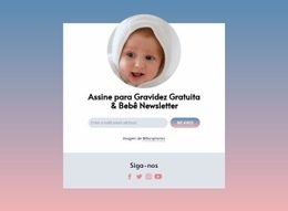 Boletim Gravidez E Bebê Gratuito - Construtor De Sites Personalizados