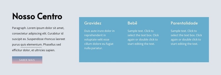 Repetidor de texto e grade Construtor de sites HTML