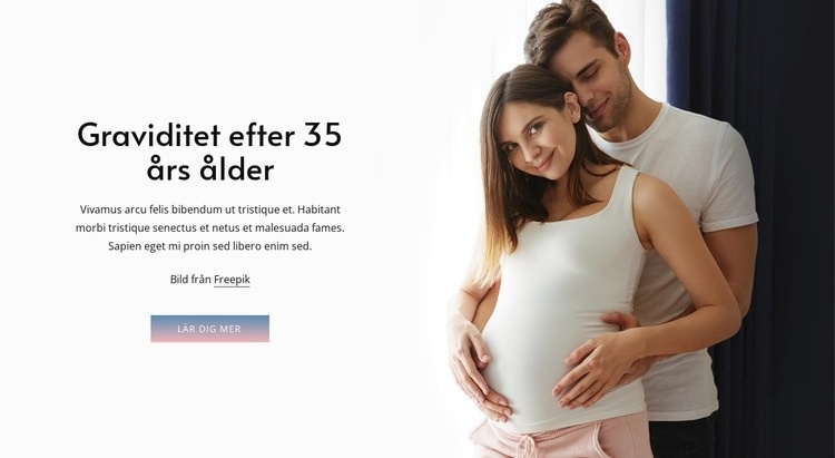 Graviditet efter 35 års ålder WordPress -tema