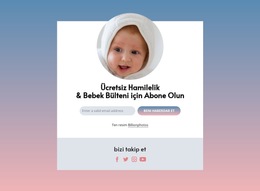 Ücretsiz Hamilelik Ve Bebek Bülteni - Basit Web Sitesi Şablonu