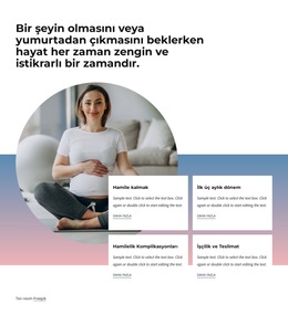 Hamilelikte Mutluluk Bulmak - Profesyonel Web Sitesi Şablonu