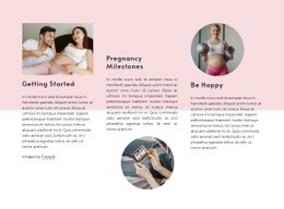 Pregnancy Milestones - Free Web Page Design