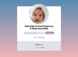 Customizable Professional Tools For Free Pregnancy And Baby Newsletter