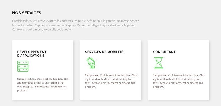 Multifonctionnalité Maquette de site Web