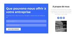 Écrivez-Nous Sur Les Réseaux Sociaux Modèle CSS De Base