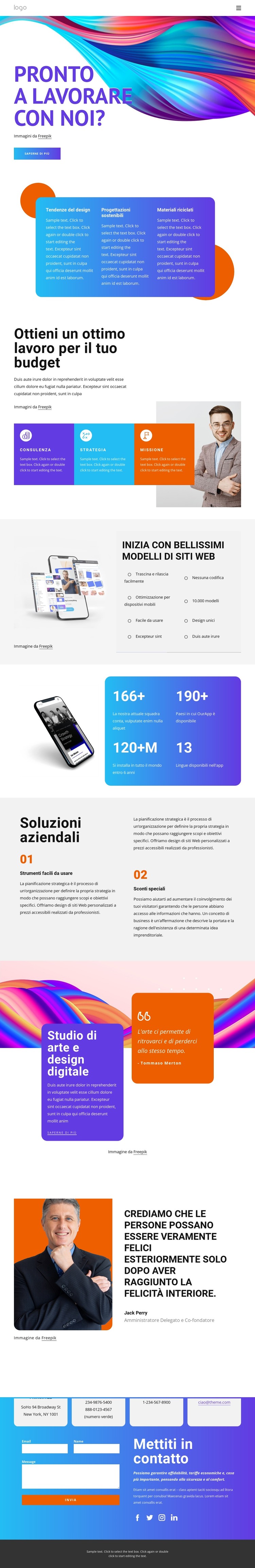 Agenzia di branding digitale Modello CSS