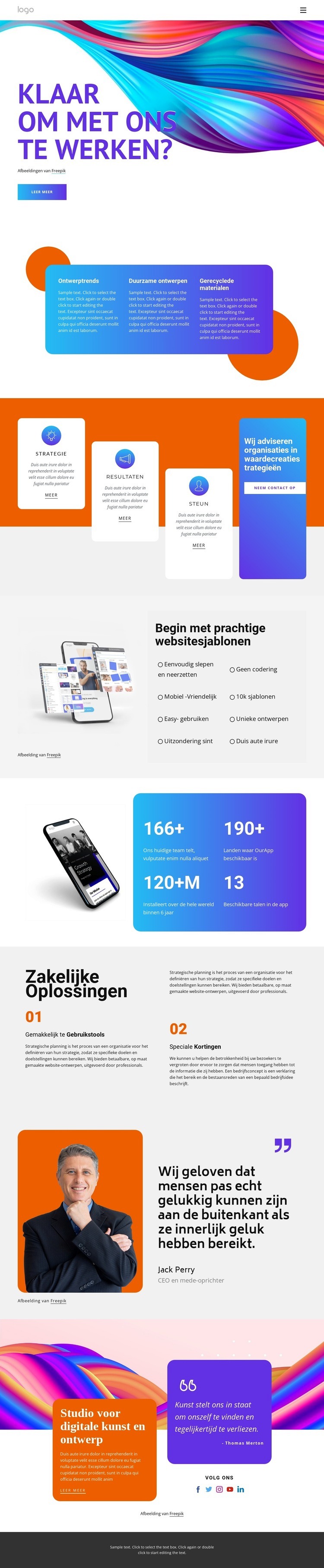 Digitaal brandingbureau Website mockup