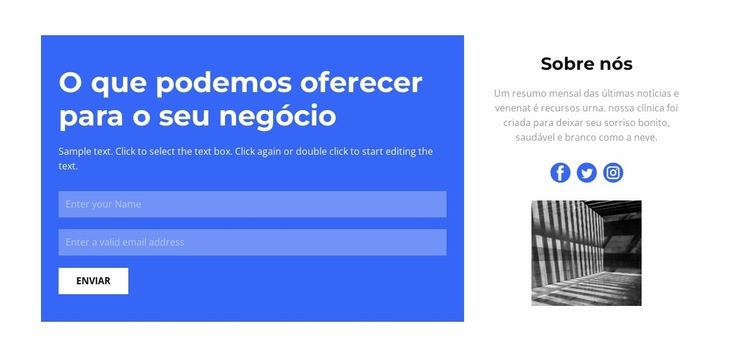 Escreva-nos nas redes sociais Construtor de sites HTML