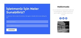 Bize Sosyal Olarak Yazın - HTML Web Sitesi Şablonu