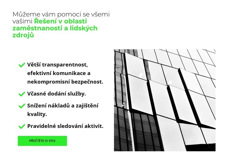 Velký seznam výhod Šablona CSS