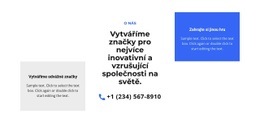 Texty A Telefon – Šablona Stránky HTML