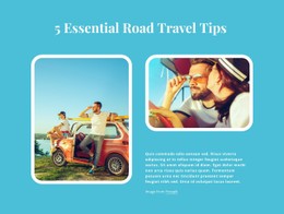 Essential Road Travel Basic Html Template With CSS