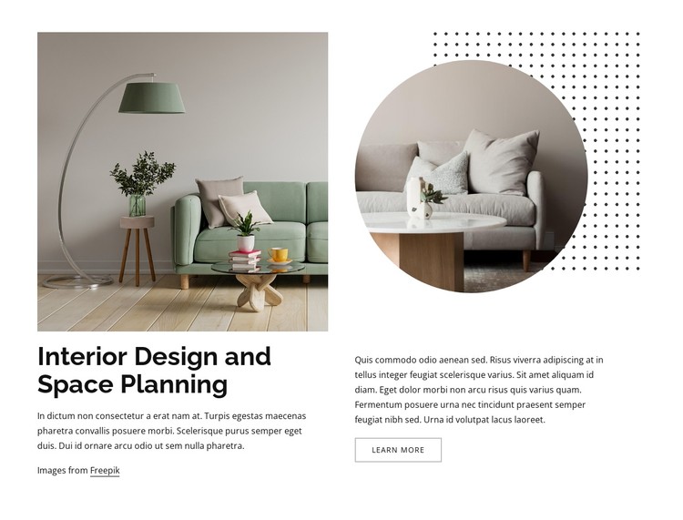 Interior design process CSS Template