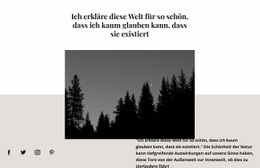 Dunkle Landschaft - Moderne Landingpage
